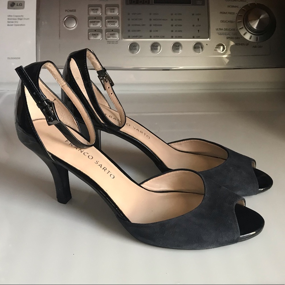 Franco Sarto Navy Blue Low Heel